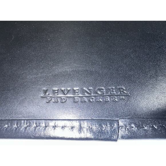 Levenger Black Leather Pad Backer 10” X 14” - Picture 3 of 8